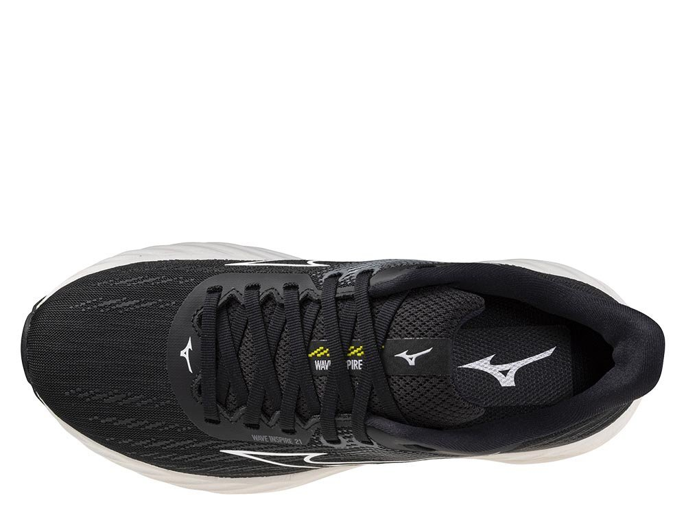 Кроссовки для бега женские Mizuno Wave Inspire 21 W Черно-Белый