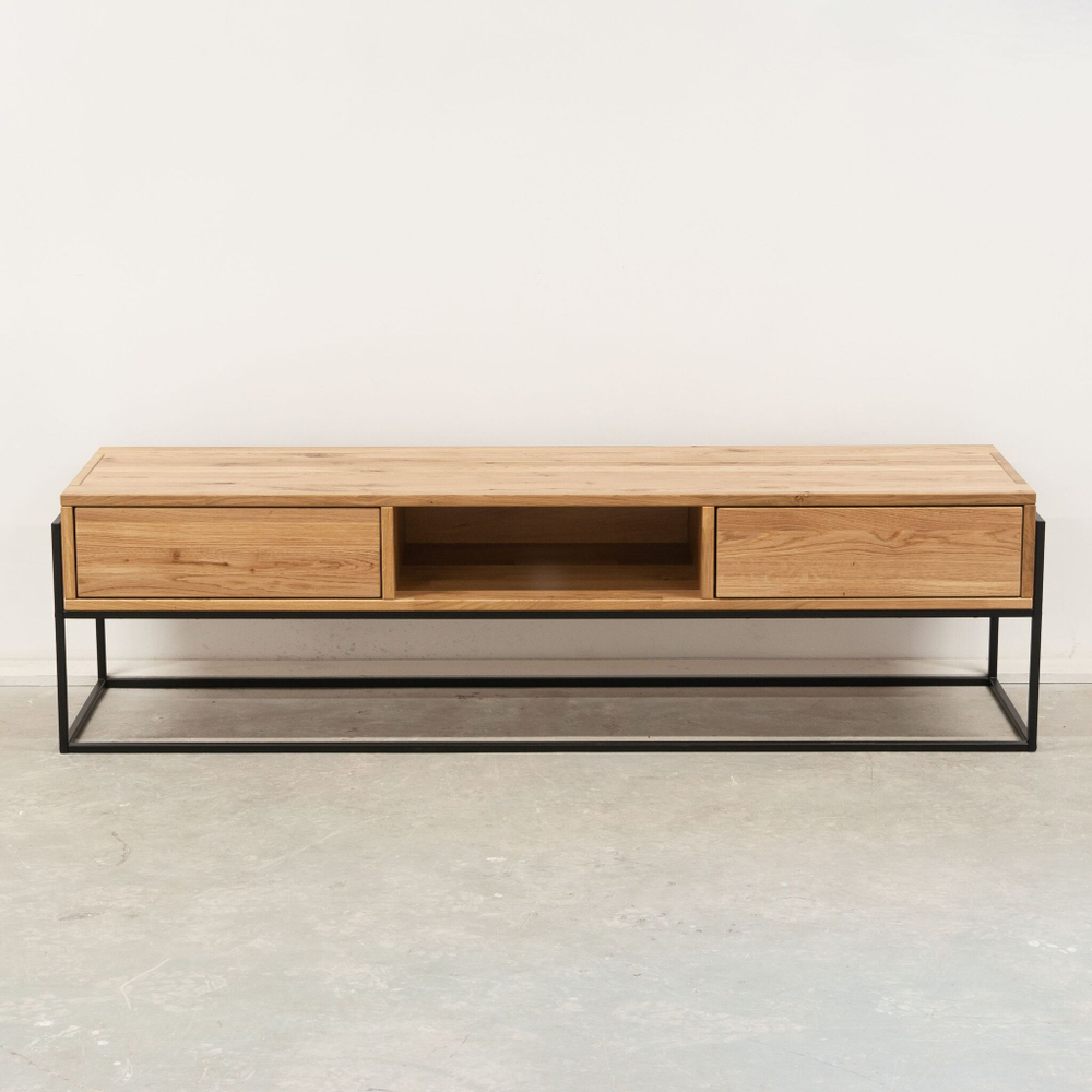 Тумба под телевизор 160 напольная из дикого дуба