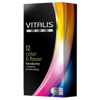 Презервативы цветные ароматизированные №12 Vitalis Premium Color&Flavor