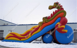 Коммерческий надувной батут "Змей Горыныч 2" 15*7*11 м