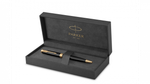 Шариковая ручка Parker Sonnet 1931497, Lacquer Deep Black GT, стержень: M, цвет чернил: black , в подарочной упаковке