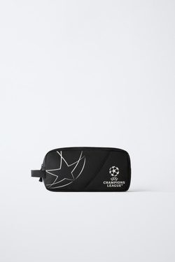 ZARA СУМКА ДЛЯ ОБУВИ UEFA CHAMPIONS LEAGUE ® GLOW IN THE DARK, ЧЕРНЫЙ
