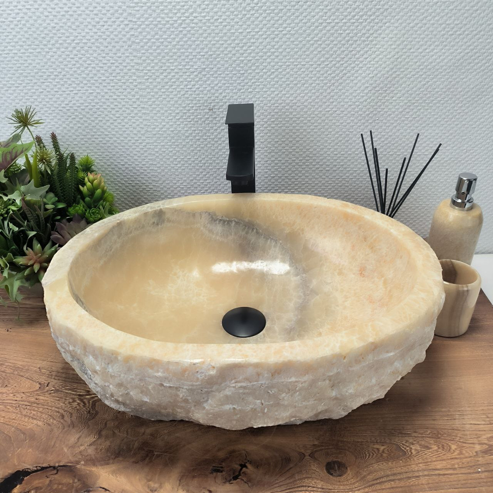 Раковина из оникса Erozy Yellow EO-62617 52*41*15 0099