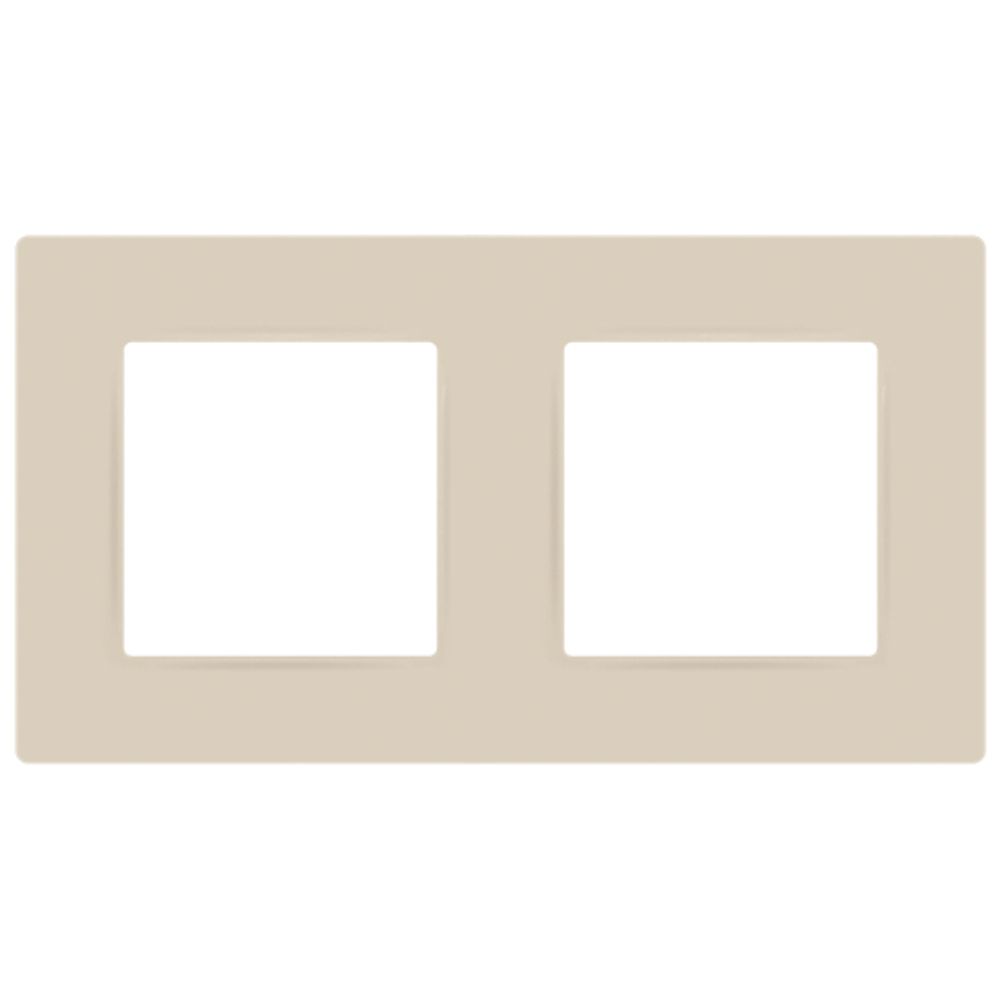 Рамка для розеток и выключателей ЭРА Серия 12 12-5202-02 на 2 поста, Классик, слоновая кость
