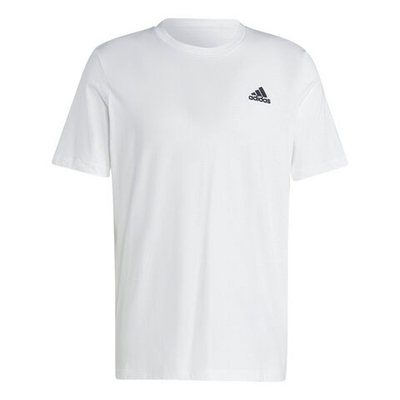 Мужское теннисное поло adidas Essentials Single Jersey Embroidered Small Logo T-Shirt Men - White