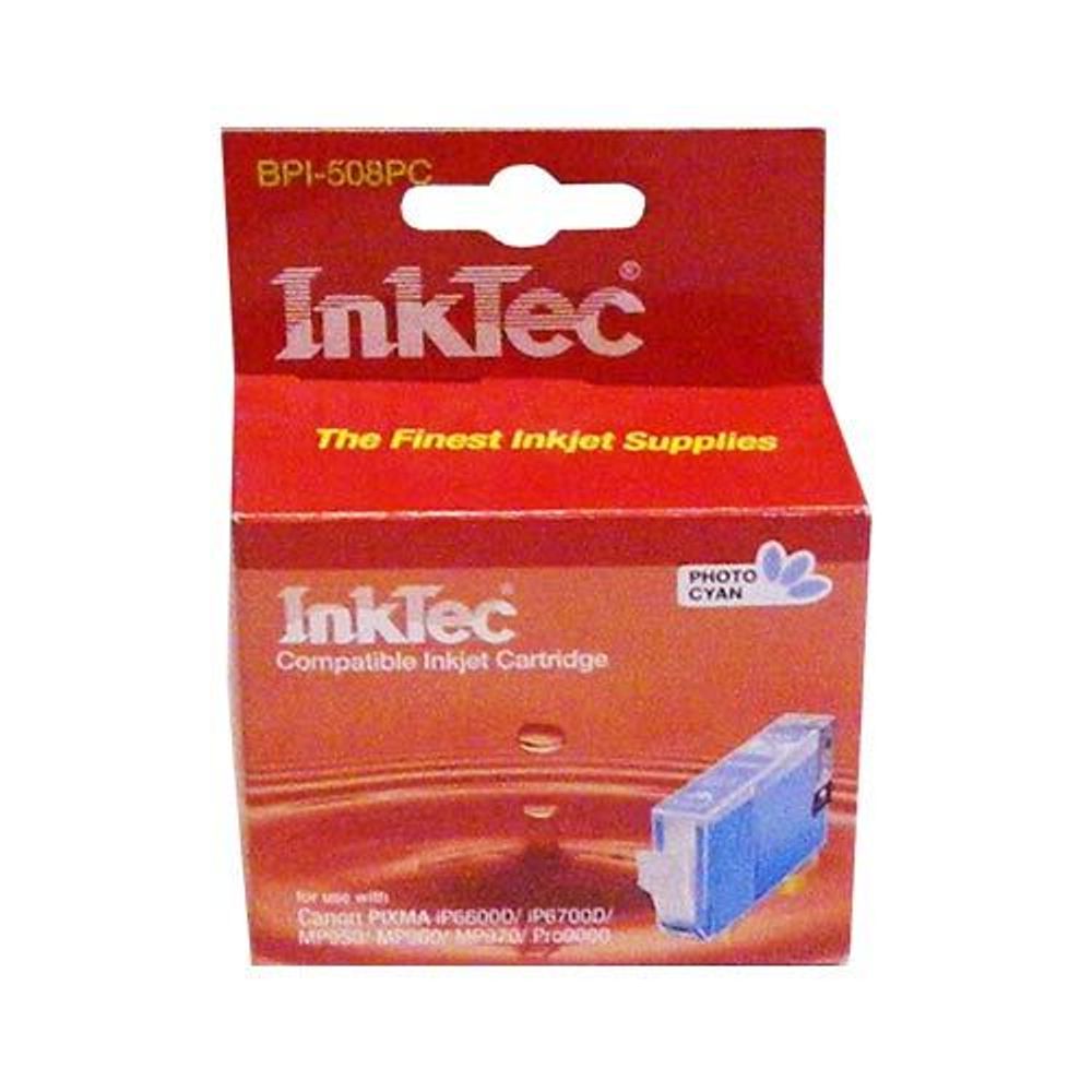 Картридж InkTec, аналог CANON CLI-8PC для PIXMA IP-6600D/Pro 9000 Photo Cyan
