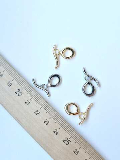 31726-з Тогл "Волна" 13*18мм, позолота