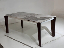 Стол ESMIR 160 GLOSS LUXURY PANDORA SOLID CERAMIC/орех, ®DISAUR