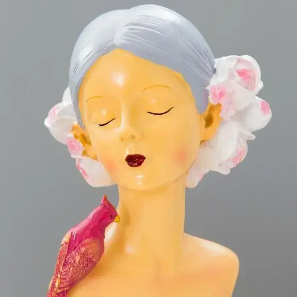 Настольная лампа "Девушка" LED 15Вт коричневый 24х10х34 см RISALUX