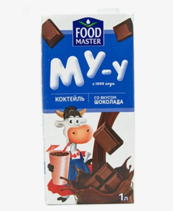 Коктейль молочный Food Master Му-у шоколад 2%, 1 л