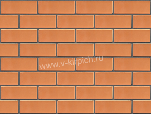 Кирпич лицевой Воротынский утолщенный персиковый, гладкий