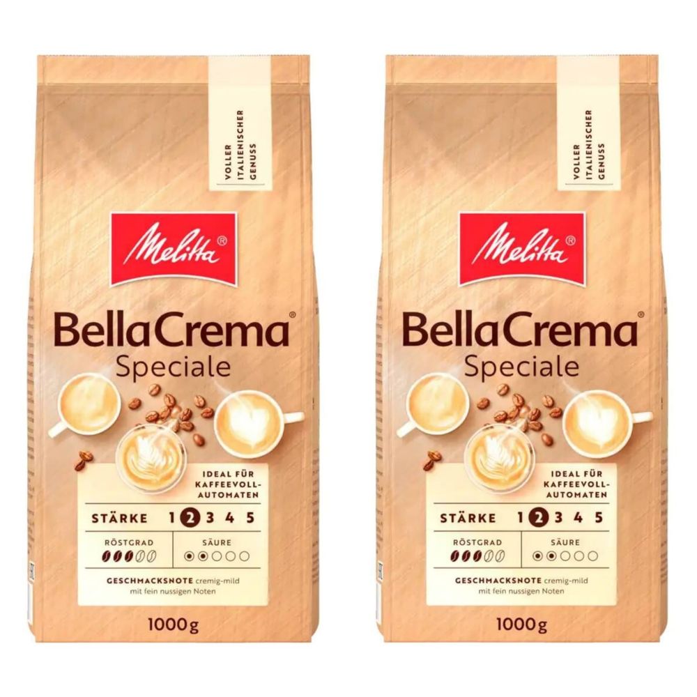 Кофе в зернах Melitta Bella Crema Speciale, 1 кг, 2 шт