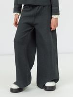 Брюки широкие для девочки AT991 темно-серый