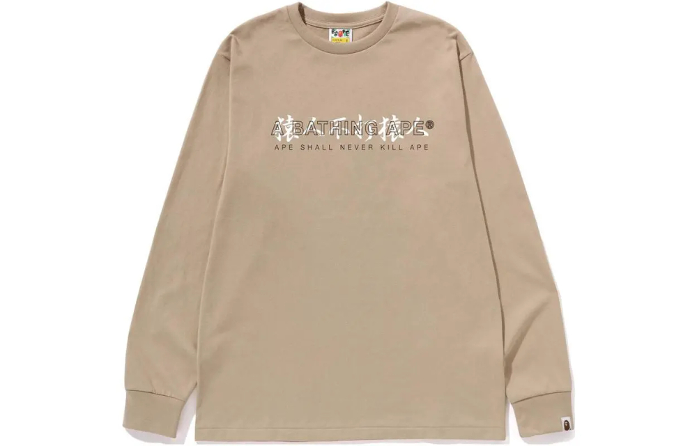 A Bathing Ape Kanji Logo Asnka L S Tee