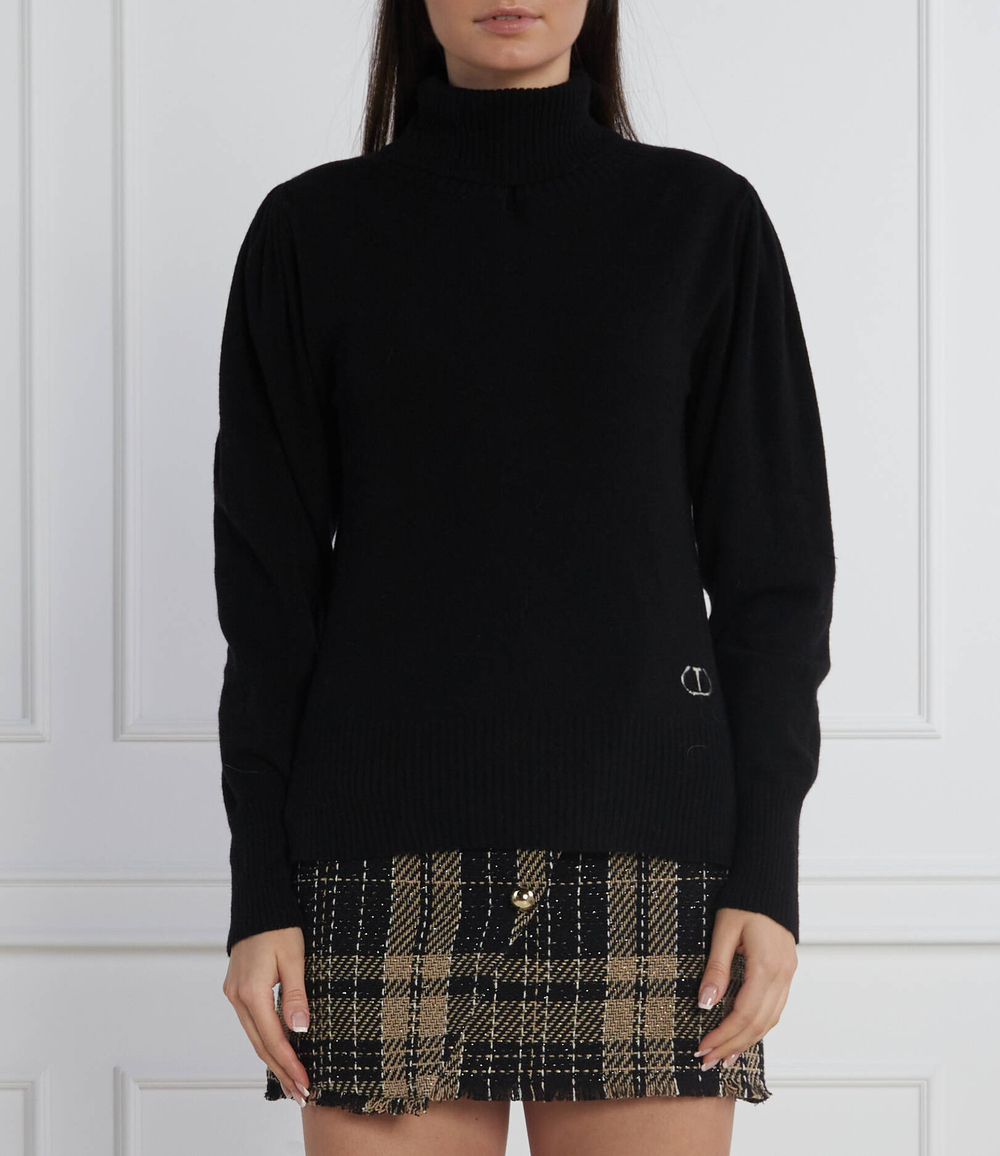 Хлопковый гольф TWINSET - черный(222TT3352)