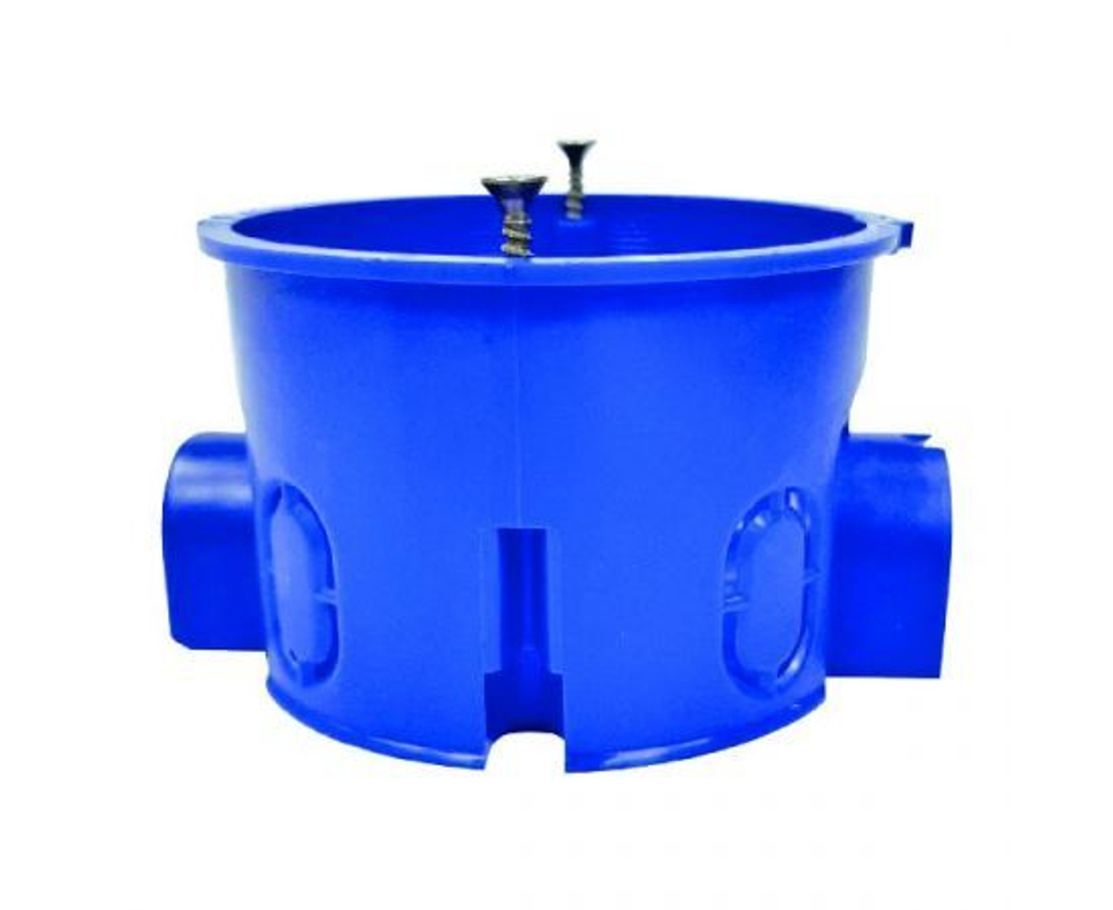 Монтажная коробка УРАЛ ПАК УПс 68х45 для твердых стен саморезы, индивидуальный штрихкод IP20 КУ-50033068-200-i