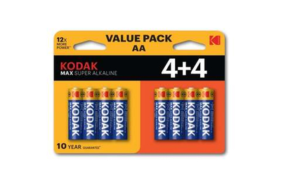Батарейки АА 4+4 пальчиковые KODAK