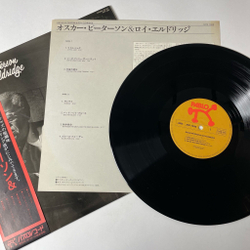 Винтажная виниловая пластинка LP Oscar Peterson and Roy Eldridge (Japan 1975) (Obi)