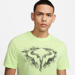 Мужское теннисное поло Nike Dri-Fit Rafa Nadal Court SU23 T-Shirt Men - Light Green, Multicoloured