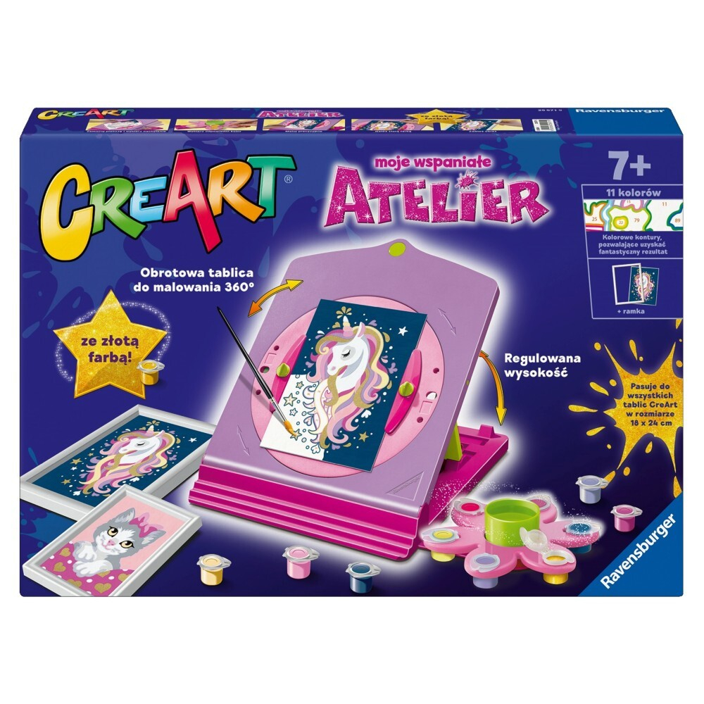 Ravensburger - CreArt Мое замечательное ателье Доска для рисования по номерам 255719 / артикул   255719  / GTIN 4005556255719