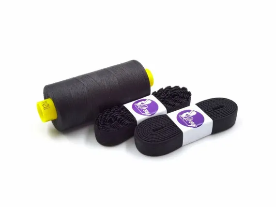 170 К-195/4 Тесьма эластичная Lauma 4 мм, черный 170