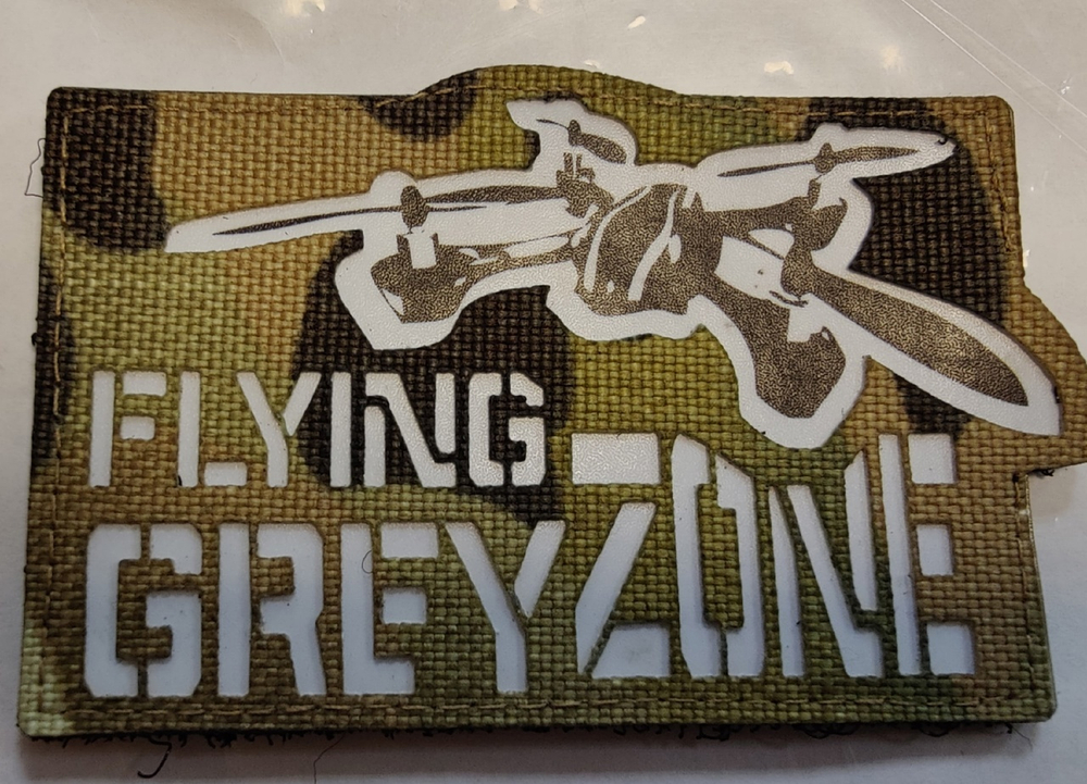 Шеврон "FlyingGreyZone" LaserCut (Мультикам)