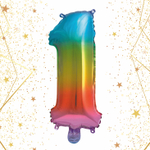 Шар фольгированный «Цирфа «1» (радуга)