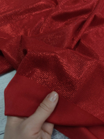 Трикотаж люрекс / Красный