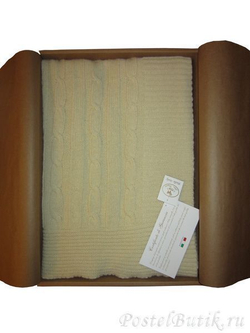 Плед 140х180 Treccia от CO.BI. серый Италия