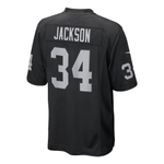 Футболка Nike Home Game Jersey Throwback Player Oakland Raiders #34 Bo Jackson Black