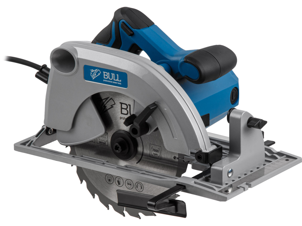 Циркулярная пила BULL KS 1901 в кор. 1500 Вт, 190х30 мм, до 66 мм