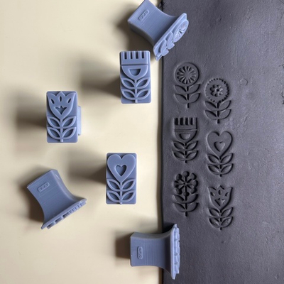 Набор штампов "Сказочные цветы"