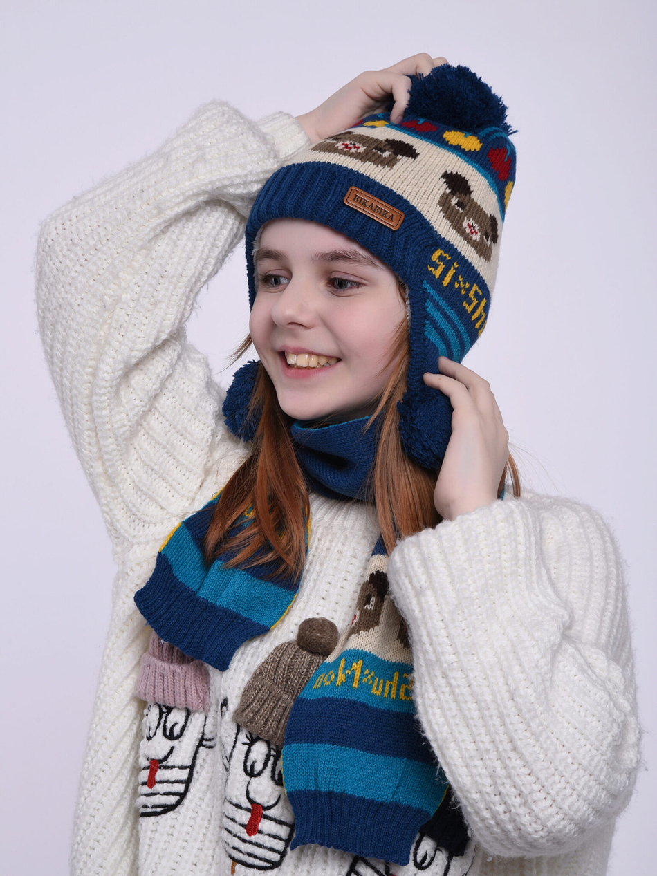 Комплект детский (Шапка+Шарф)