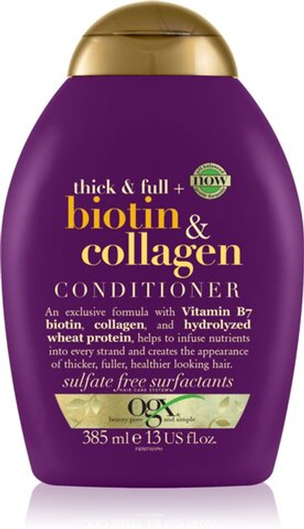 OGX Biotin & Collagen - Кондиционер для густоты волос для увеличения объема волос /   385  ml  / GTIN 022796976710