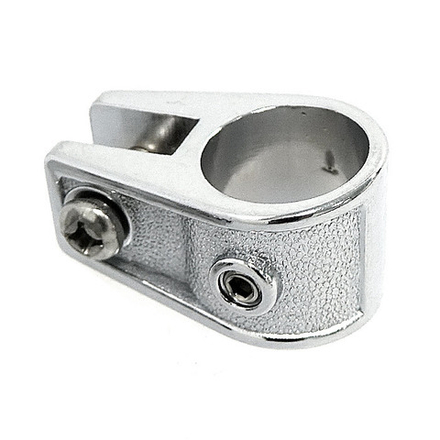 Кронштейн рамы тента 7/8" скользящий, сталь хромированная