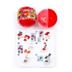 Игрушки 75 мм в капсулах конструкторы «Пожарная часть» 12 шт