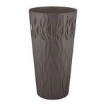 Горшок для цветов InGreen Winds D 340мм/40 л с дренажной вставкой 18,7л антрацит