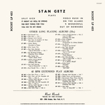 Stan Getz / Split Kick (10" Vinyl LP)