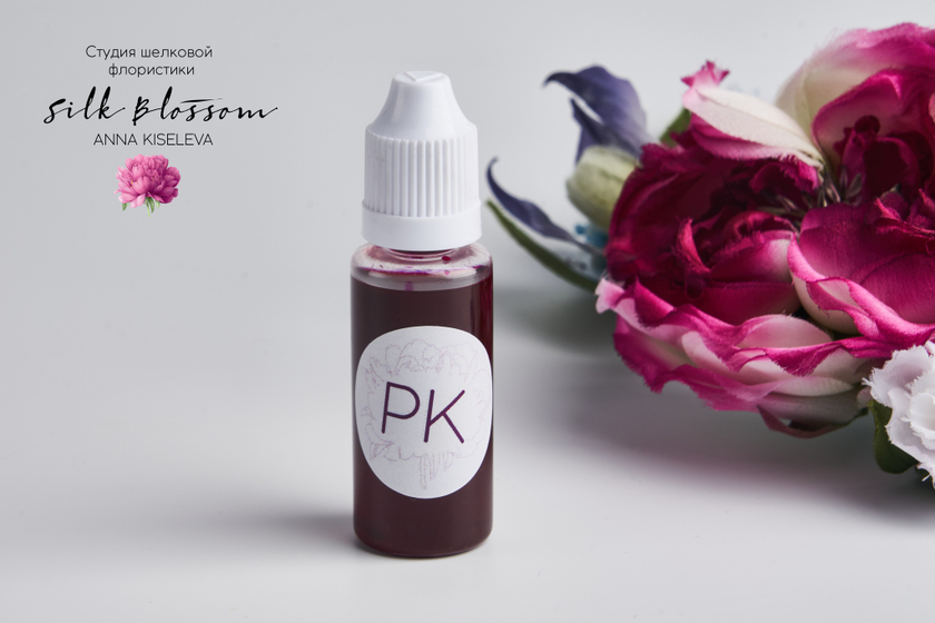 Анилиновый краситель для шелковой флористики фуксия (PK) 20 мл