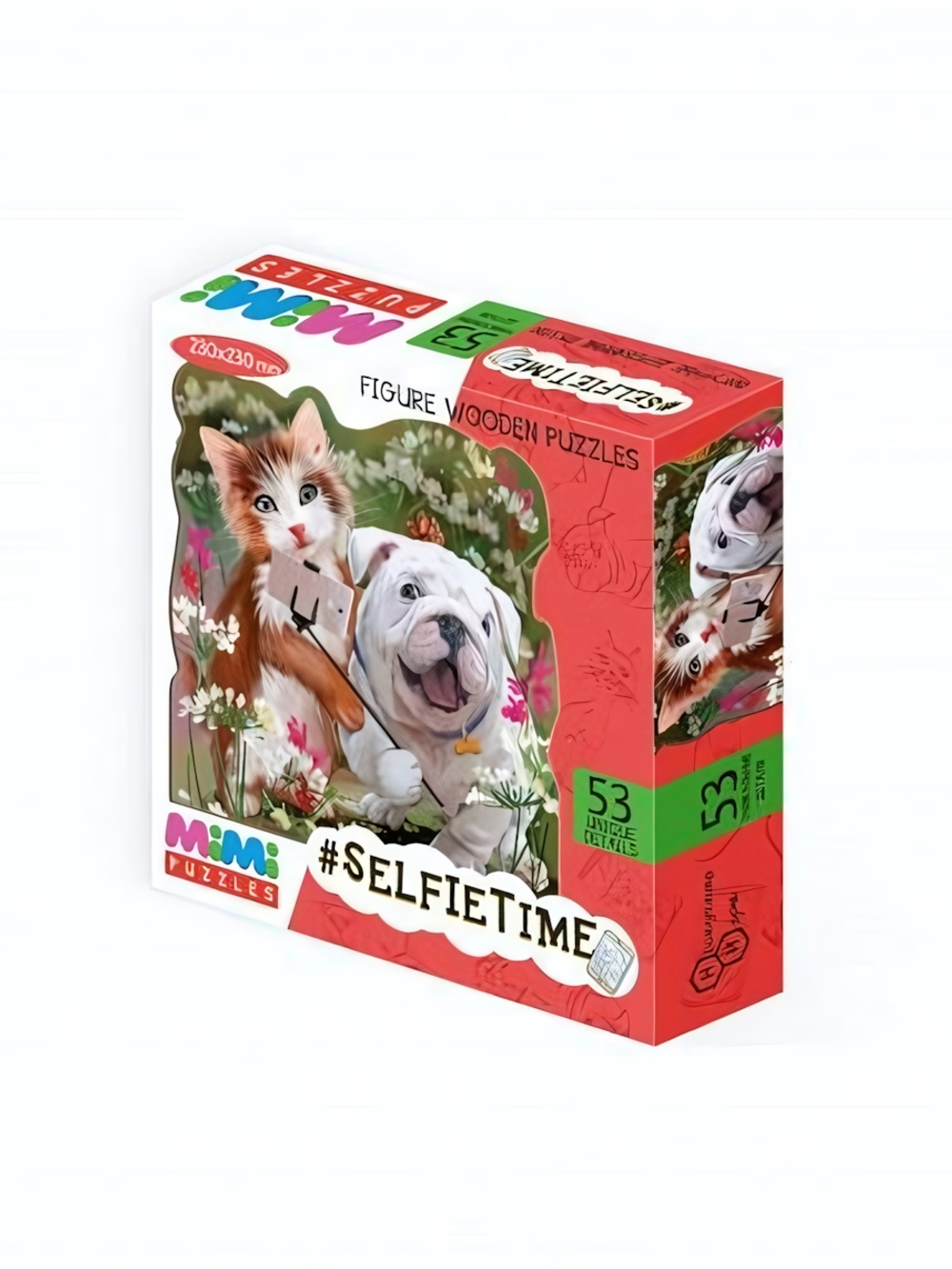 Пазл деревянный фигурный "#Selfietime" 53дет.