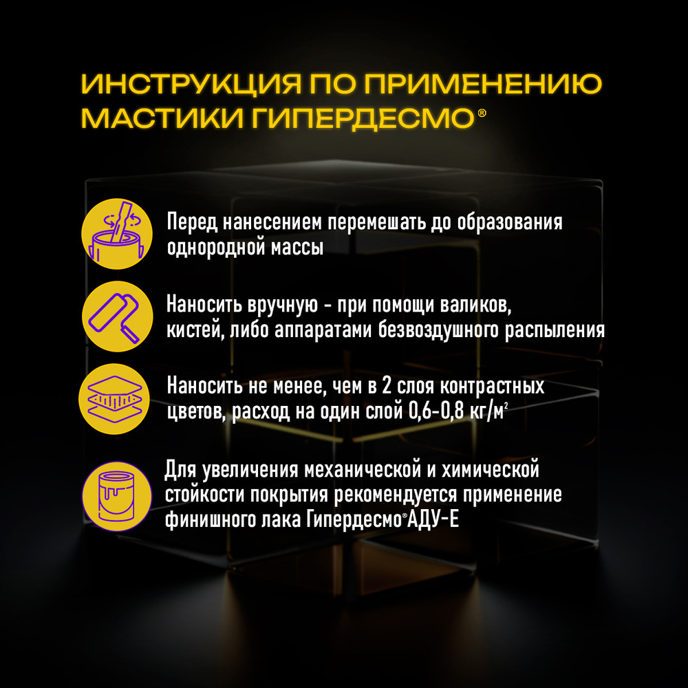 Мастика Гипердесмо серая 25 кг