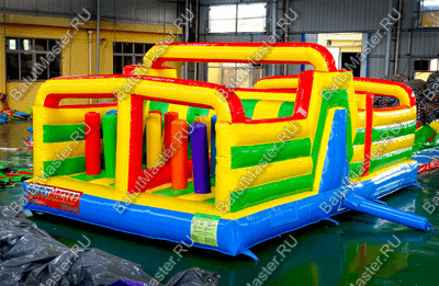 Надувной батут "Увлекательная полоса" с модификацией