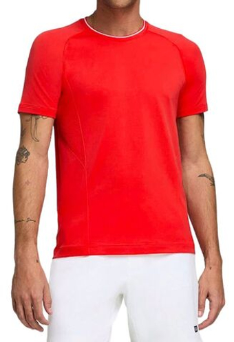 Мужская теннисная футболка Wilson Team Seamless Crew T-Shirt - красный
