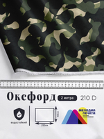 Оксфорд с принтом 2 метра №2 210 D