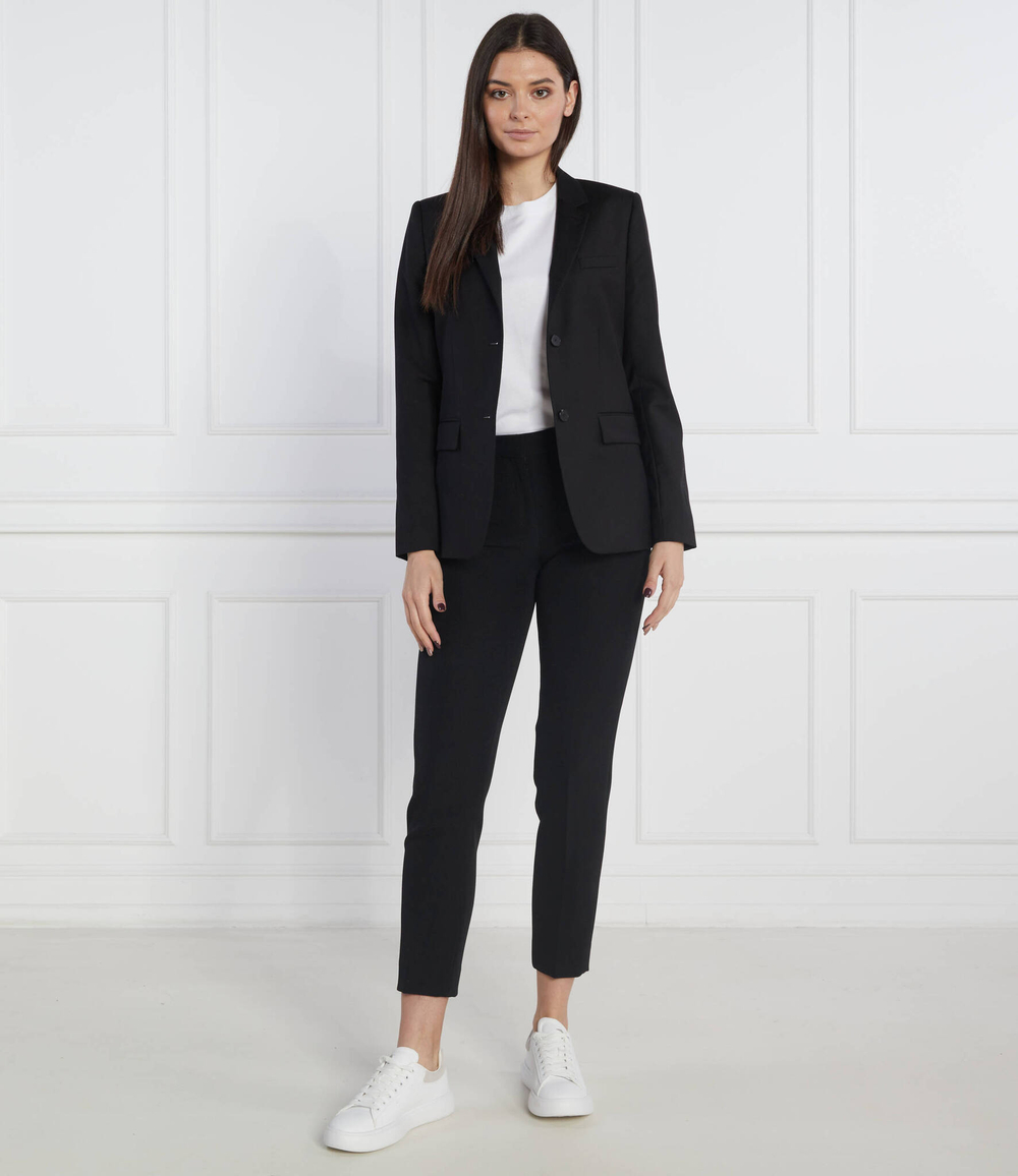 хлопковый пиджак The Kooples - черный(FVES25002K)