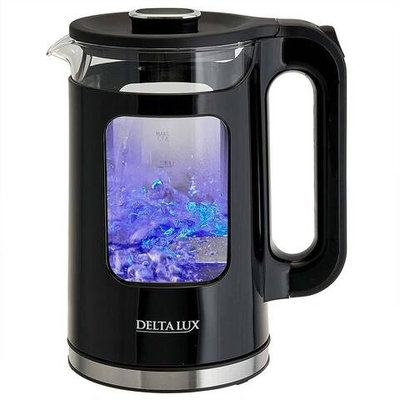 Чайник электрический 2200 Вт, 1,7 л DELTA LUX DE-1017 черный