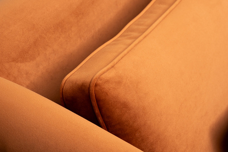 Диван Треви(Trevi) 230М(К) трехм раскл с кантом оранж Pad32+Lattice ORANG 232x103x88см Garda Decor