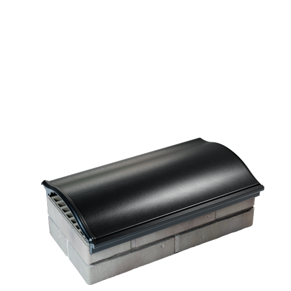 Парапет полимеркомпозитный Monblan 200/225/225 (1 кирпич) черный