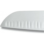Нож Victorinox сантоку, лезвие 17 см рифленое, оранжевый, в картонном блистере