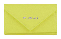 Balenciaga Leather Key Pouch Women"s Yellow